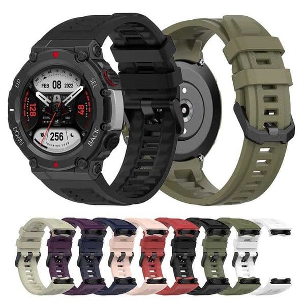 Silicone Watchband Strap For Huami Amazfit T-Rex 2 T-Rex2 Smart Watch Band H260511