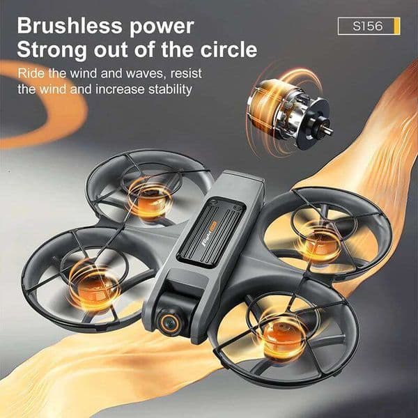 S156 Drone GPS 8K Professional 360° Dual Camera Screen FPV Remote Control Brushless Motors Obstacle Avoidance Quadcopter