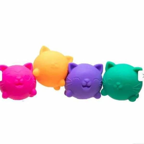 New NeeDoh Teenie Cool Cats 3 Pack Adorable Mini Cat Fidget Toys Soft Squishy Stress Relief Sensory Squeeze Toys For fans Adults H260512