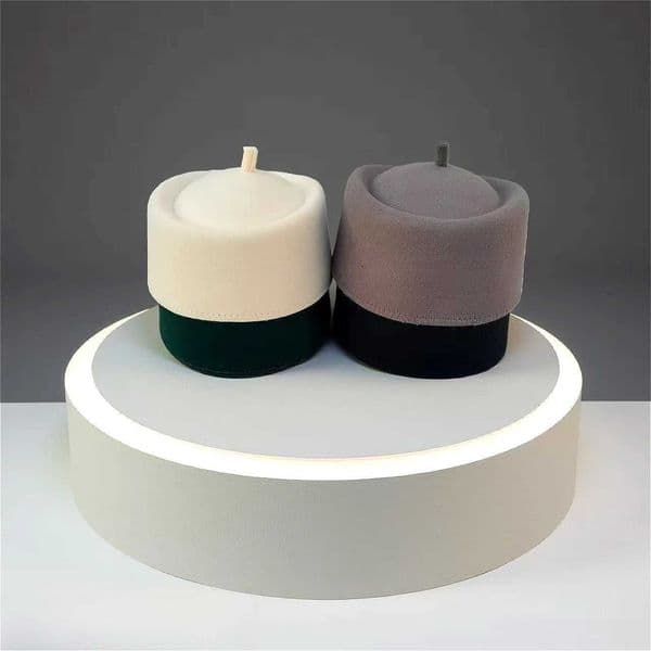 Africa Ethnic Hats for Men White Green Caps Eid Prayer Caps Cotton Felt Outdoor Working Beret Hat Elegant Street Dancing Caps L260512