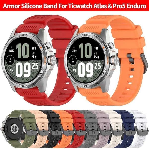 Watchband For TicWatch Pro 5 Enduro For Suunto 7 9 D5 spartan Strap Sport Silicone Correa Wristband For TicWatch Atlas Bracelet H260511