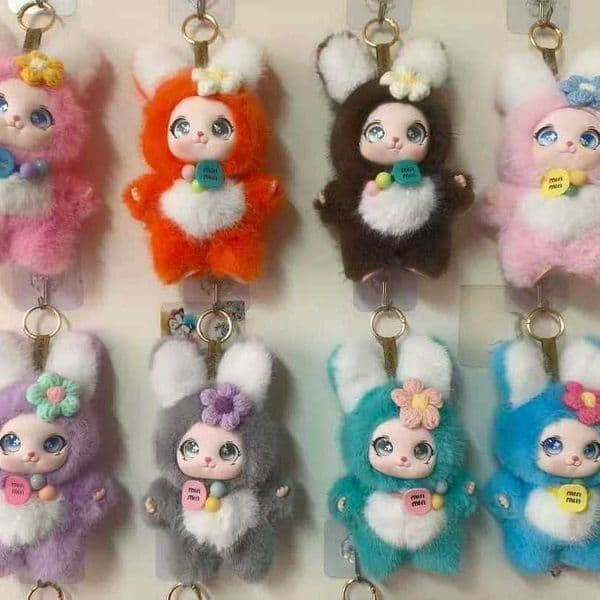 Trendy cute family vinyl dolls plush toys toy pendants and doll machine decorations L260512V8VT