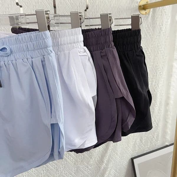 Yoga Sports Women Shorts High Waist Double Layered QuickDry Breathable Athletic Outdoor Leisure Running Fitness 260511