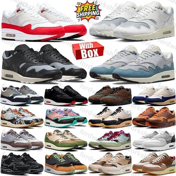 Free Shipping With Box 1 1s patta waves 87 Designer sneakers Running Shoes trainers for mens womens shoe chaussure schuhe scarpe schoenen trainer discount