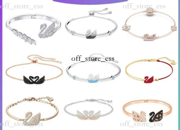 2026 AAA Swan Jewellery Designer Swarovkis Luxury Bracelet For Woman Luxehigh Version Bracelet Crystal Gradient Swan Bracelet Light Luxury Bracelet For Women cb8