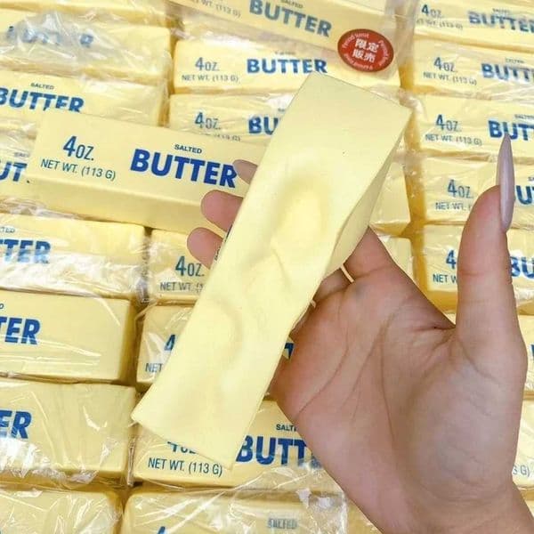 In Stock Butter Stick Squishy Toy Slow Rising Squeeze Toy Butter Bar Brick Squishy Fidget Toy Anti Stress Release Relax Gift Z260530
