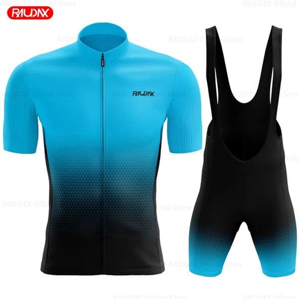 Raudax Cycling Set Man Cycling Jersey Short Sleeve Bicycle Cycling Clothing Kit Mtb Bike Wear Triathlon Suits Maillot Ciclismo 260512