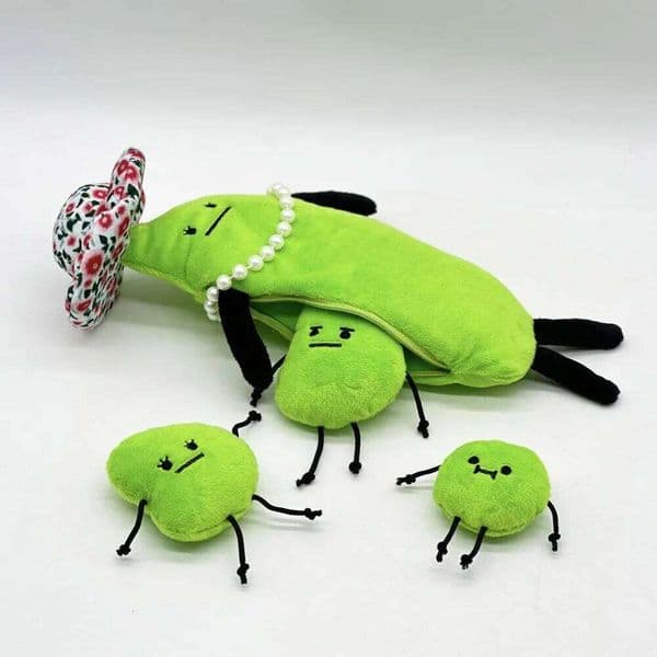 31cm New Secret Staycation Plush Edamame Family Doll Cute Cartoon Stuffed Soft Toy Birthday Christmas Gift For Children J260512