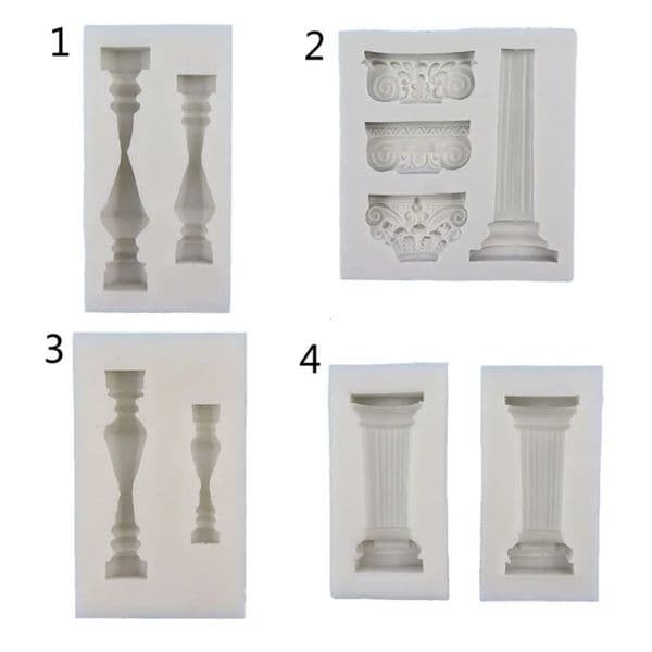 Luxury room Designer Decor Ancient Greek Column Casting Mold - Roman Pillar Sugarcraft Epoxy Resin Art Tool Decoration For Home 12