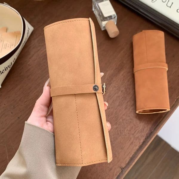 Watch Band Roll Organizer With 5 Slots Storage Box Watch Strap Smart Watch Storage Bag Leather Handmade Travel Case storage bag 260509