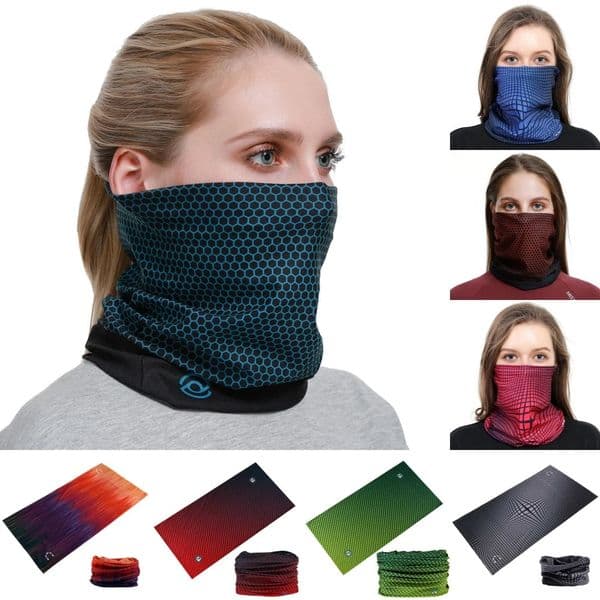 Gradient Sports Headscarf Tube Seamless Bandanas Women Men Cycling Face Mask Multi Use Balaclava Neck Gaiter Grid Scarf 260512