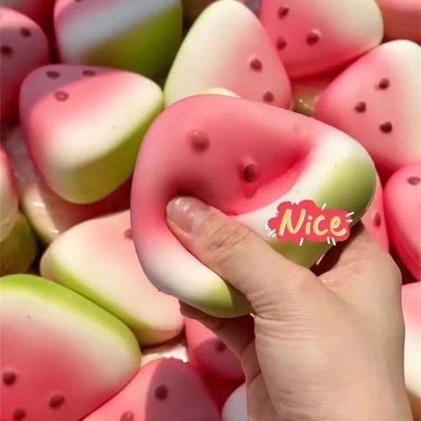 Watermelon Squishy Toy Summer Fruit Slow Rise Soft Stress Relief Sensory Fidget Blind Box Gift H260512