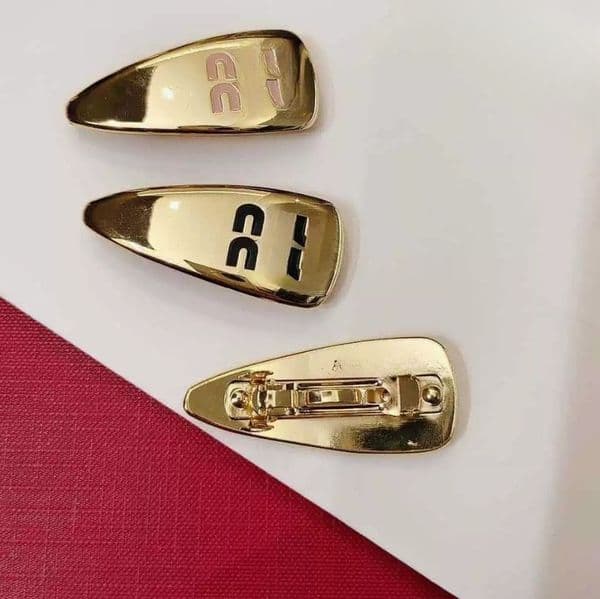 Designer Letter M Hair Clip High Quality Diamond Barrettes Women Hair Jewelry Classic Metal HairClip Accessories