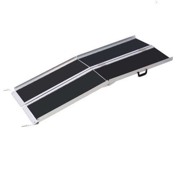 wheel chair ramp 6ft ,aluminium threhold ramp,Portable and Foldable, 600 Pound Capacity, Non-Skid Surface, Two Separate Piece, for Home, Step, Stair,