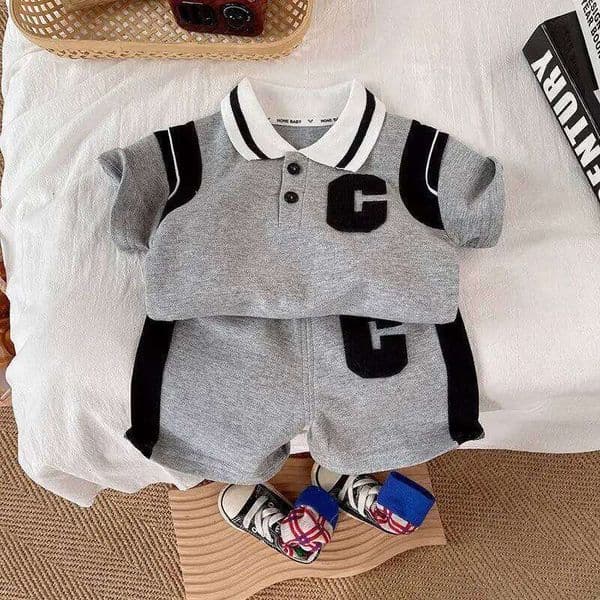 Kids Summer Clothes Sets Toddler Baby Boys Cotton T-shirt + Shorts 2Pcs Children Casual Outfits Clothing Tracksuits 0-5Years 26L0512