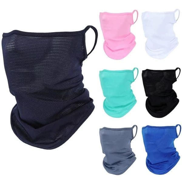 Summer Ice Silk Full Face Mask Balaclava Breathable Sun And UV Protection Motorcycle Scarf Neck Gaiter Bike Sun Protection 260512