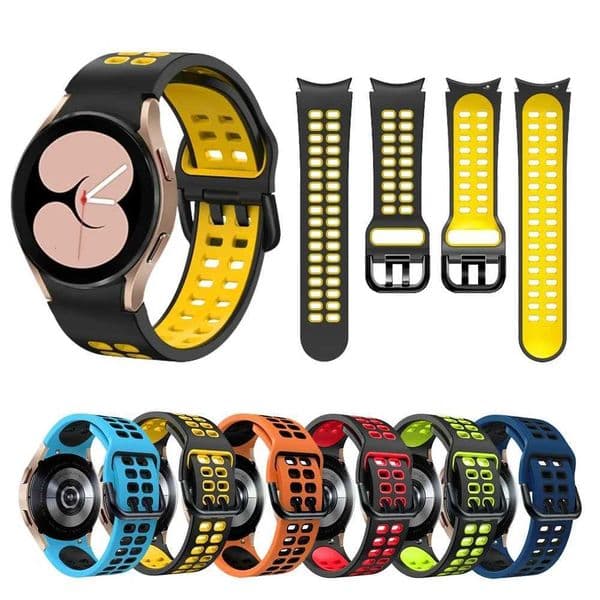 Silicone Strap for Galaxy Watch 7 FE 4 6 Classic 46mm 42mm/ 44mm 42mm Curved End for Galaxy Watch 5 pro 45mm Band H260511