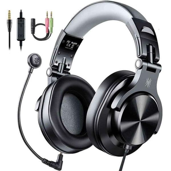 Oneodio Wired Headset Gamer 3.5mm Over-Ear Gaming Headphones With Detachable Microphone For PC Computer 4 Xbox 26Y0512