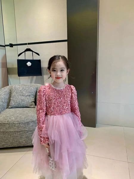 2026 baby Designer 2026 Kids Dresses Girl's Dancewear Autumn Winter Girl Cosplay Costumes Handwork Luxurious Sequins Princess Free Shipping