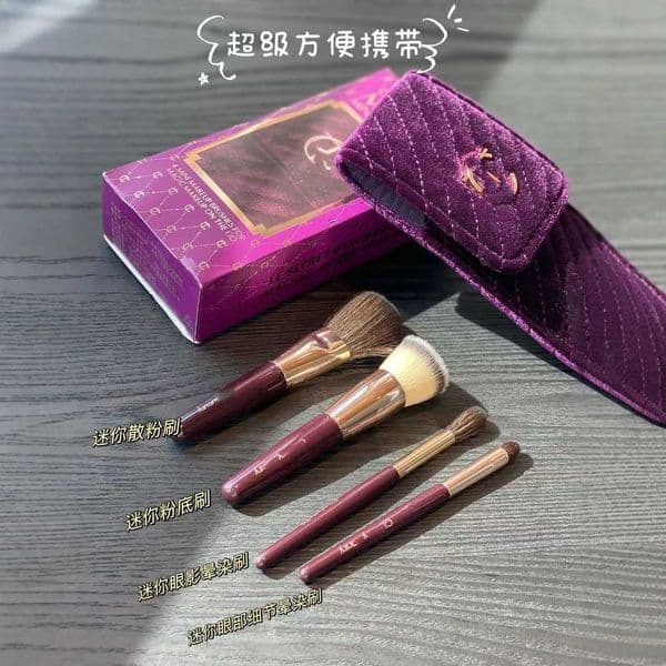 KA Portable Blush Rouge Brush Short Handle Compact Makeup Brush Highlight Brush Loose Powder Brush Small Plump Nail Art Dust Brush L260512