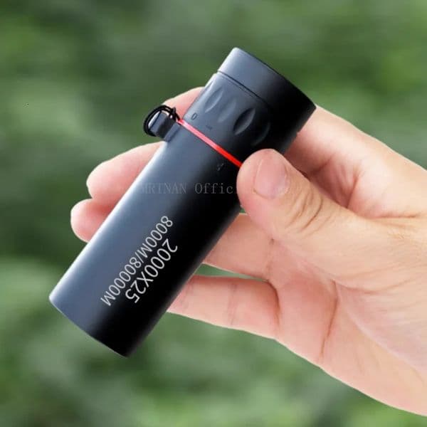 Outdoor 2000x25 HD Monocular Telescope Mini Portable Mobile Phone with Holder Camping Hunting Birdwatching Telescopes 260512