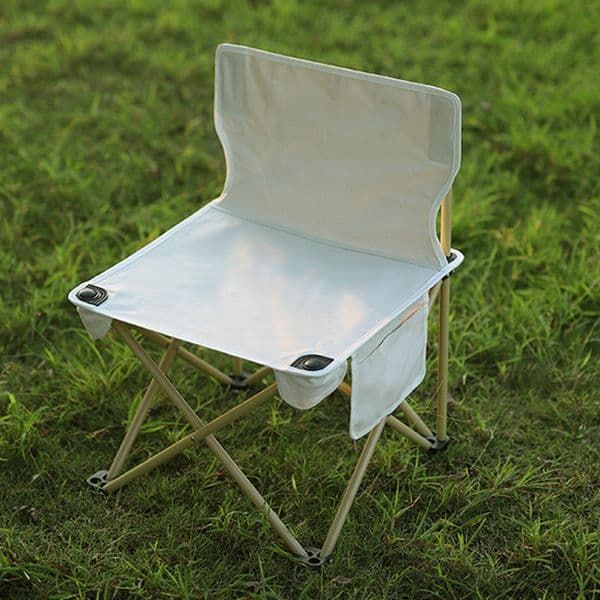 Outdoor Garden Sets Lightweight Collapsible Backpacking Picnic Chairs Portable Camping Chair with Side Pockets