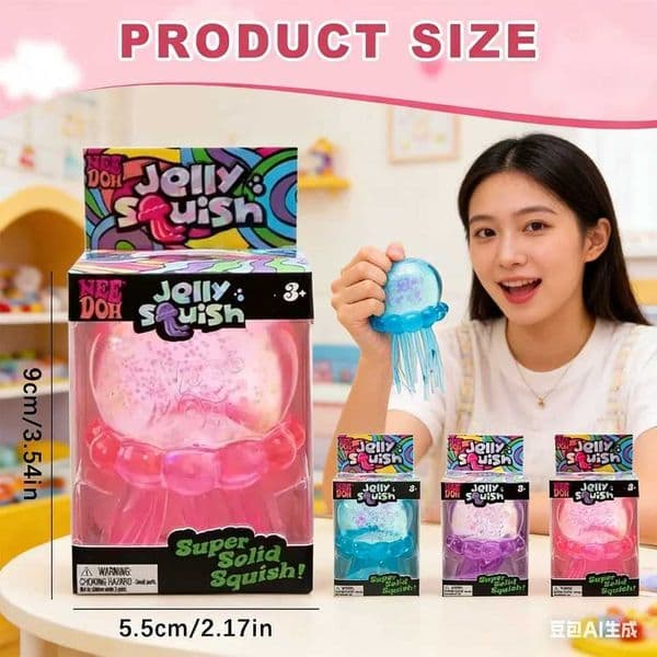 Schylling NeeDoh Jellyfish Bunny Jelly Squish Stress Toy Fidget Sensory Squeeze SquishyT260512