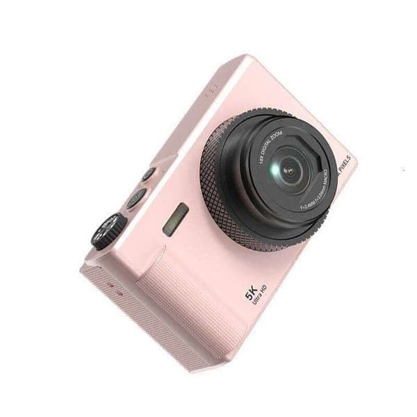 Digital Camera for Vlogging 5K Output 180 Flip Screen 75MP Sensor 18x Zoom Electronic Stabilization Compact Design 26L0512