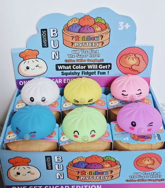 Buns Squishies Toy Squishies Dumplings Stress Balls for Kids Adults Squeeze Dough Stress Relief Toys