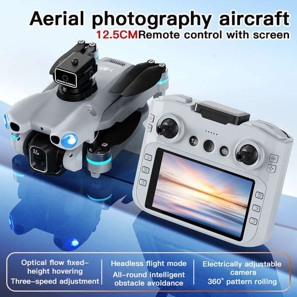 Aerial Photography Drone Ae5pro Screen Intelligent Obstacle Avoidance HD Electric Adjustment Quadcopter Remote Control Aircraft SANNAING