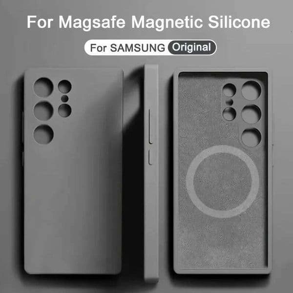 Liquid Silicone Magnetic Case Magsafe For Samsung Galaxy S25 S24 S23 Ultra Plus Wireless Charging Back Cover Accessories W260512