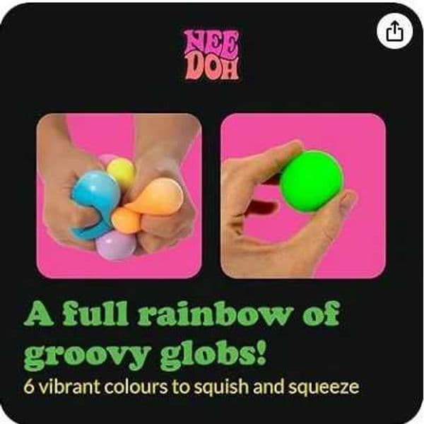 selling New hot stress relieving toy rainbow color stress relieving ball pinch music gift box mini sensory squeezing toy set Z260602