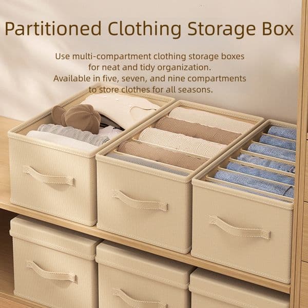 Wardrobe storage box drawer style hand-held clothes storage box home classification underwear sorting box foldable box