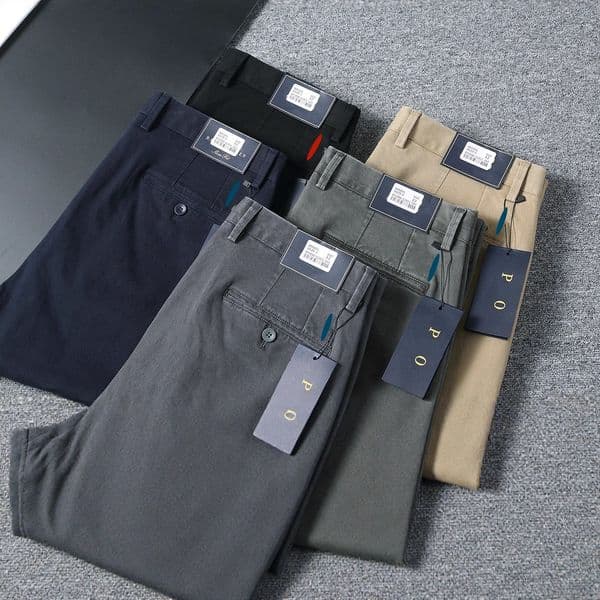 Men Designer Business Jeans Mens Top Quality Stretchy Casual Straight-Leg Denim Pants Cotton Breathable Comfort Streetwear