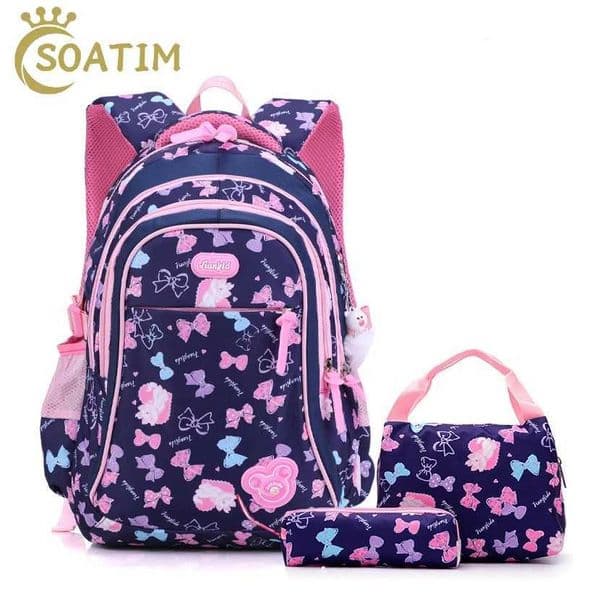Children School Bags for Teenage Girls Set Schoolbag Kawaii Primary School 3Pcs Junior High School Backpack Kids Travel Rucksack S260511