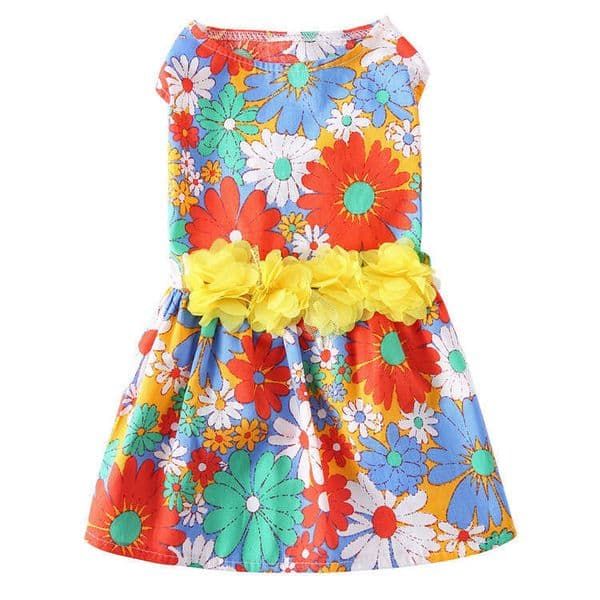 Spring Summer Pet Clothing, Skirts Dogs Cats For Outings In Parks And At The Beach, High-Fashion Dog Outfits Bamubi
