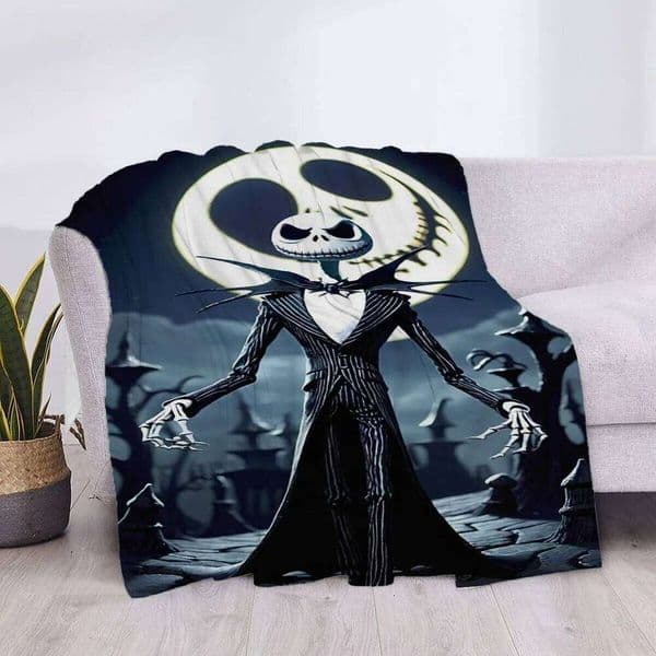 Cute Blanket Nightmare Before Chritsmas Fluffy Soft Blankets & Throws Plaid Luxury Cover Throw Sofa Knee Microfiber Star H Anime W260512