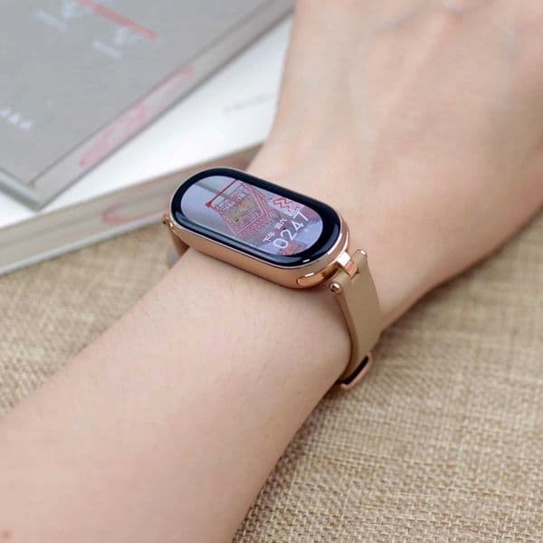 Strap for Mi Band 10 9 8 Bracelet for Smart Band 9 Strap for Miband 8 Leather Wristband Small Wrist Correa H260511