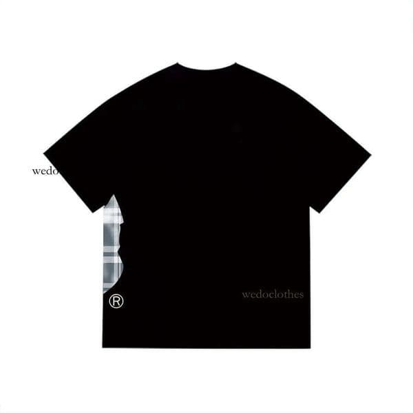 Shirt Designer Mens Tshirts Side Double Sided Camouflage Tshirts Graphic Cashew Lightning Cotton Shirts
