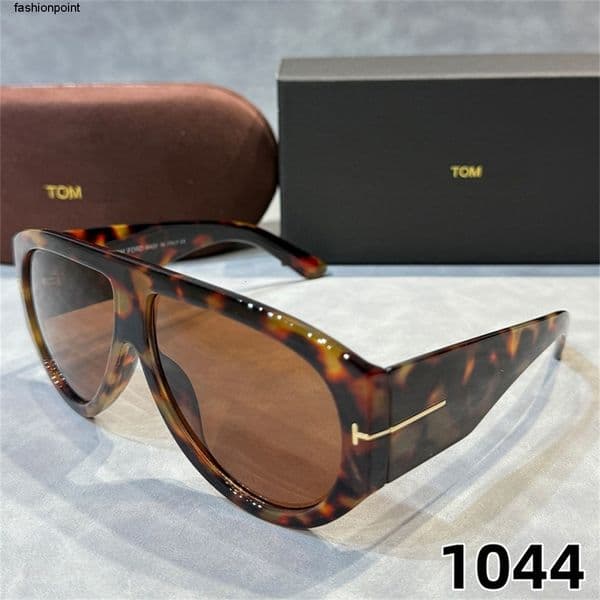 NEW Summer BRONSON SUNGLASSES TF1044 Mens Shiny acetate style Sunglasses UV400 Protective Womens Fashion Retro Style Sungl TF TomFordForddSunglasses T0T8
