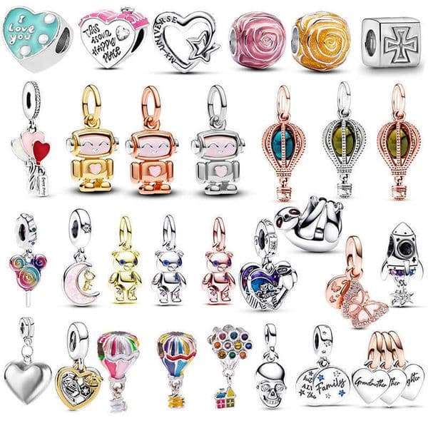 Loose Beads Beading Accessories Cartoon Robot Anime Character Beads L2605120C3C