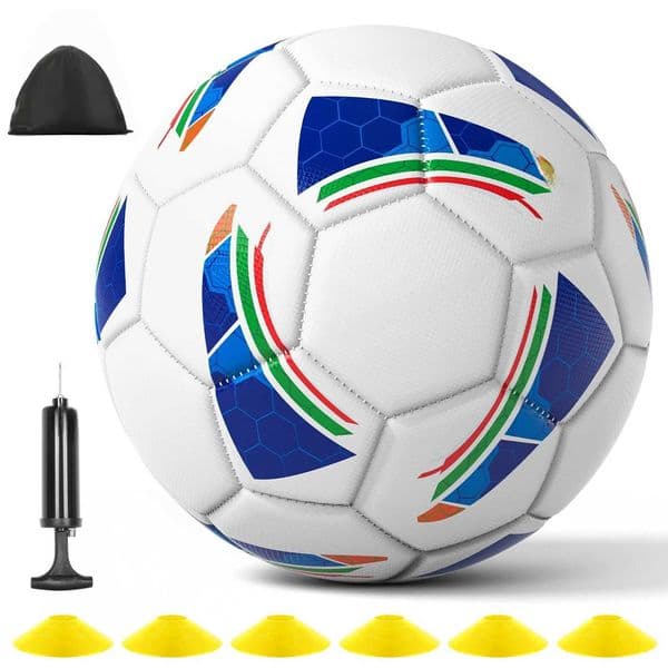 Soccer Balls Standard Size 5 Machine-Stitched Ball PU Sports League Seamless Wearproof Anti-slip Outdoor Match Game Football L26051234HV