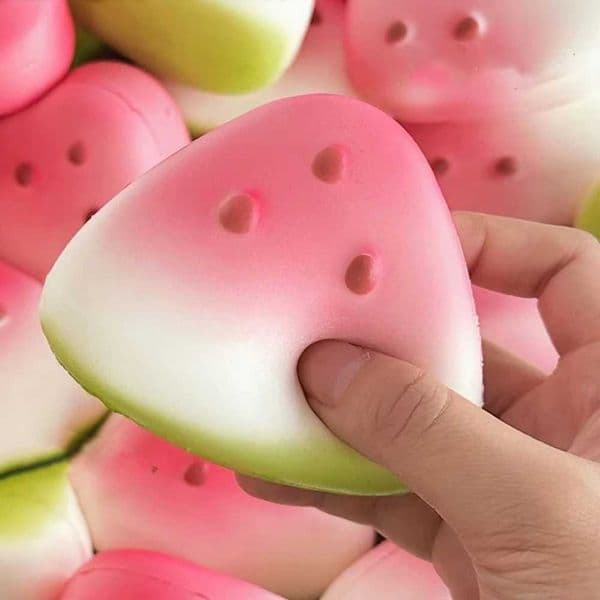 Squishy Watermelon Fidget Toy Anti-Stress Slow Rising Fruit Pinch Squeeze Stress Reliever Funny Pressure Reducer Prop H260512