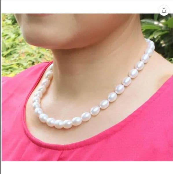 Genuine freshwater 8-9mm pearl necklace pendant jewelry,real wedding pearl necklaces 18inch