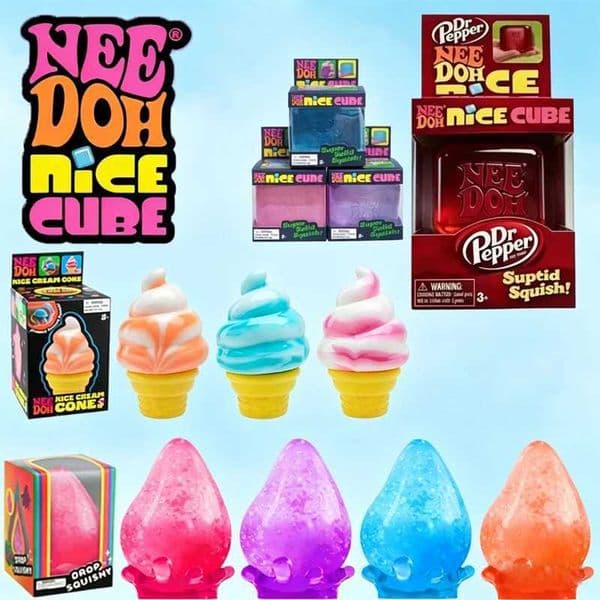 2026 Dr Pepper Nice Cube Squishy Toy Stress Relief ToySoft Squeeze for Kids AdultsAnxiety Relief Sensory Toy H260512
