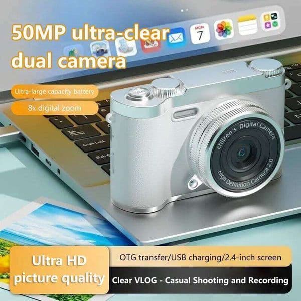 Retro CCD 4KHD With 2.4 Inch Screen 1080P Sports Portable Vintage Video Recorder 8X Digital Zoom Multifunction Camera 26L0512