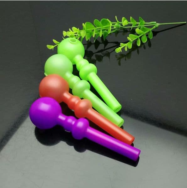 Coloured high temperature discolored straight pipe Glass Bongs Glass Smoking Pipe Water Pipes Oil Rig Glass Bowls Oil Burner