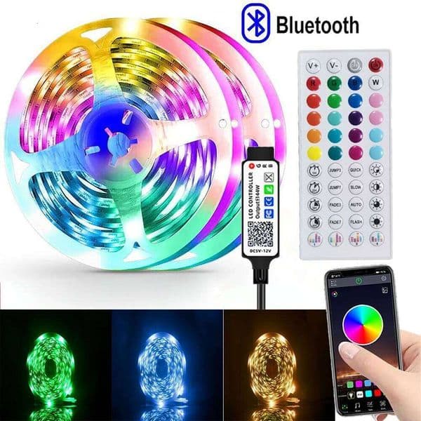 LED RGB Strip With Mobile Bluetooth Application Control 44 Key Color Changing Light Room Decoration TV SMD550 S260512