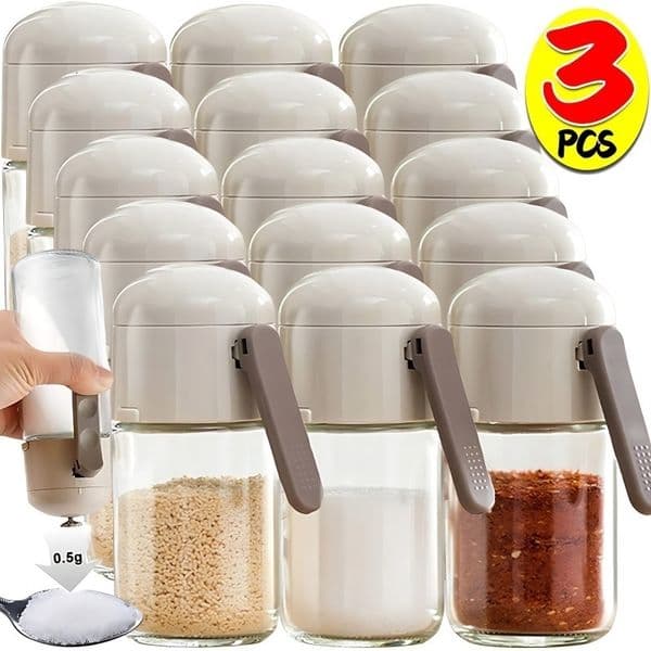 Metered Seasoning Dispenser 05g Per Glass Salt Pepper Shaker Quantitative Household Kitchen Bottle Cooking Accuracy Tools 260511