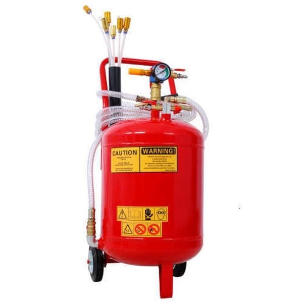 Extractor, Portable Air Pneumatic Waste Oil Garage Extractor Drain Draine Tank Professional Evacuator, Portable, Integrated Level Gauge, Use with Oil,